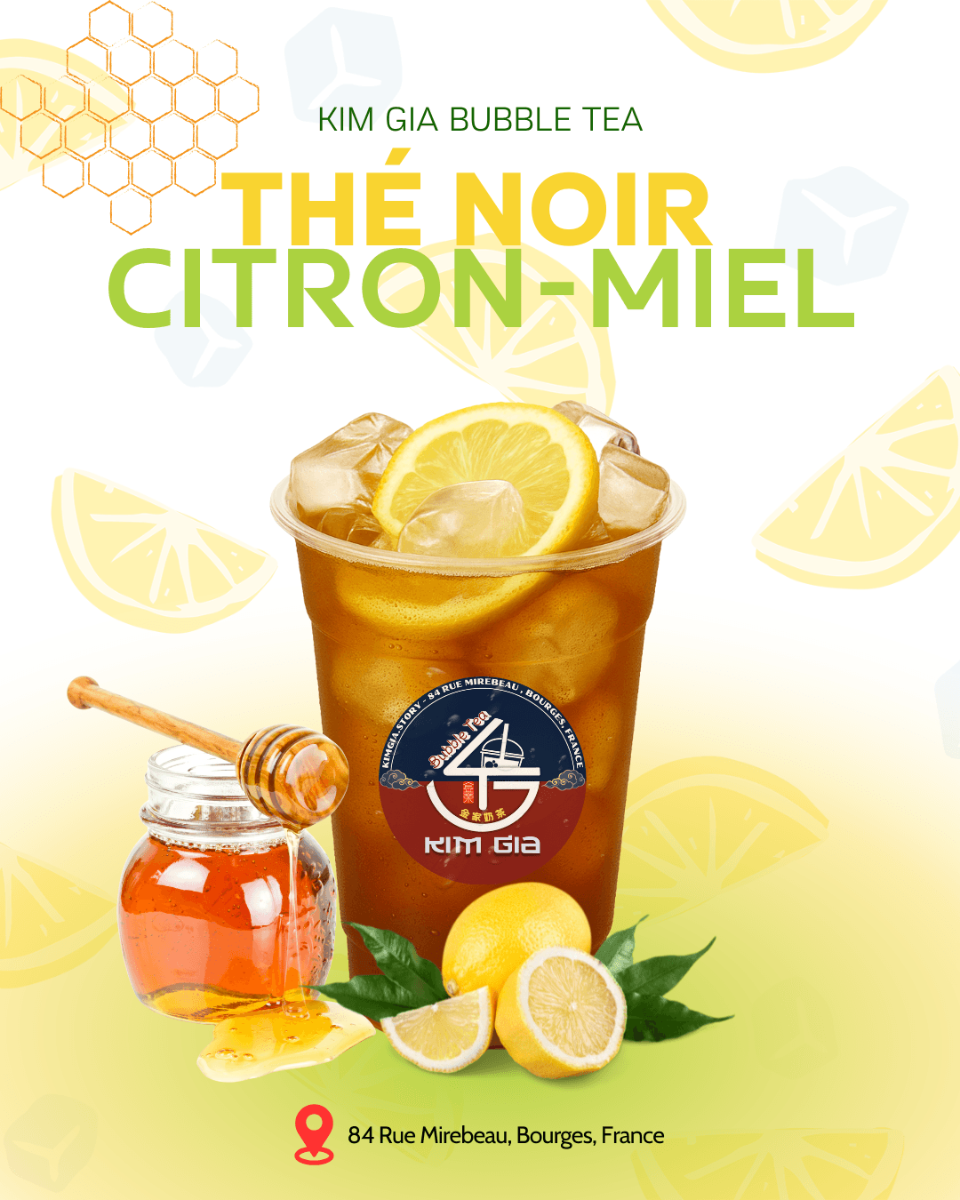 Thé noir citron-miel